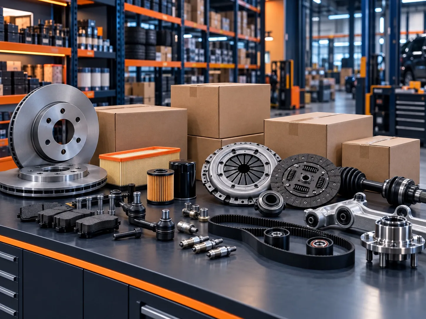 Préparation de commandes de pièces automobiles